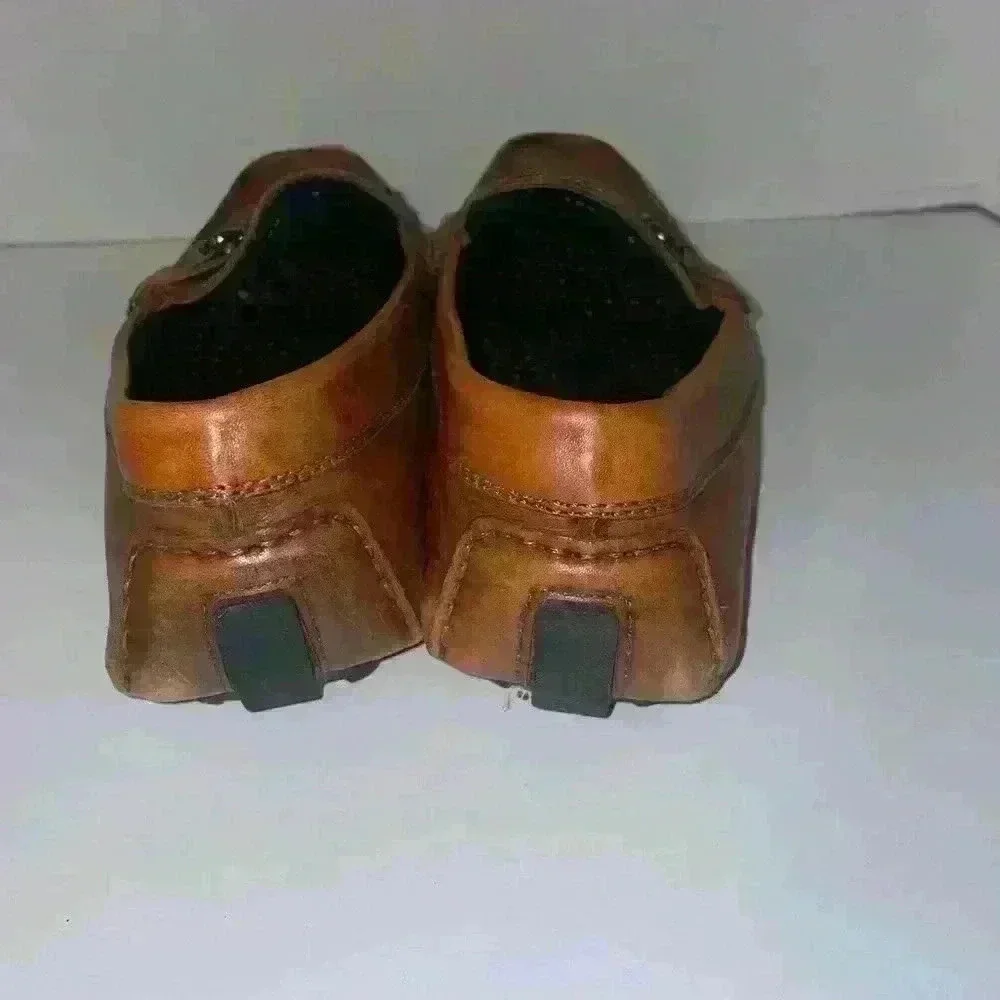 To Boot New York‎ del Amo leather cognac drivers loafers size 9